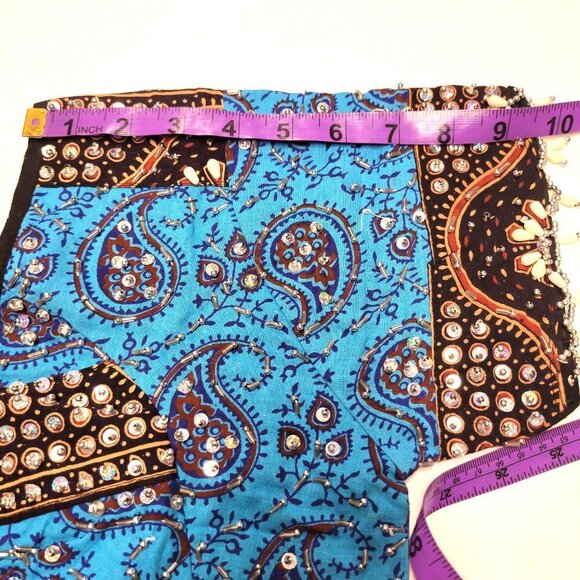 Blue Lehenga Skirt Blouse Set Indian Costume Party Indian Wedding Guest Dress - Picture 15 of 16